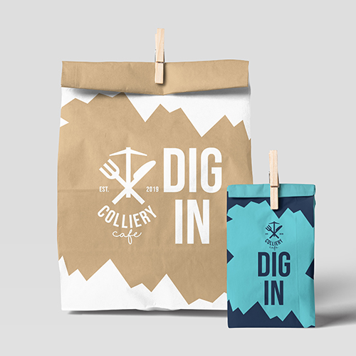 Colliery Cafe branding