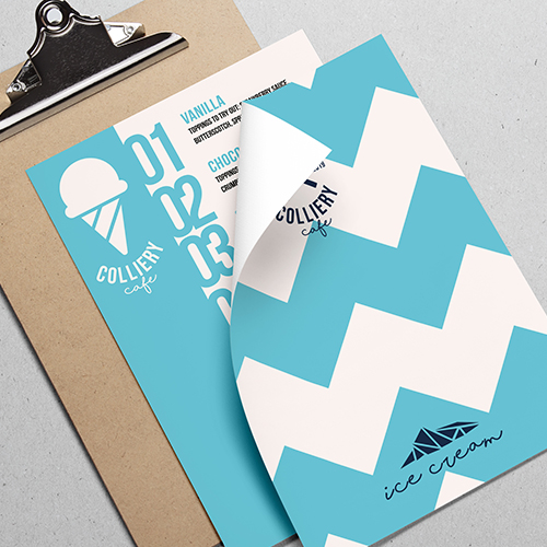 Colliery Cafe branding