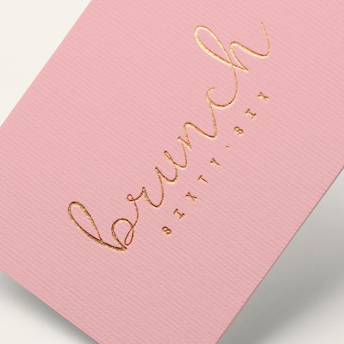 brunch cafe business card
